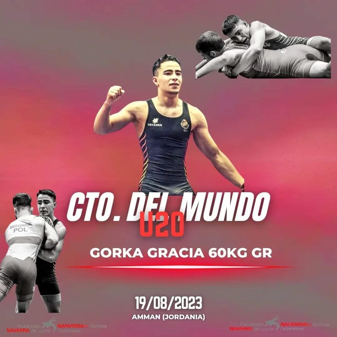 El navarro Gorka Gracia competir&aacute;, este pr&oacute;ximo s&aacute;bado, en el Campeonato del Mundo U20 de Luchas Ol&iacute;mpicas